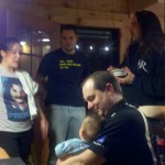 The Hubby Holding Baby Riley