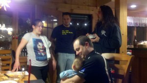 The Hubby Holding Baby Riley